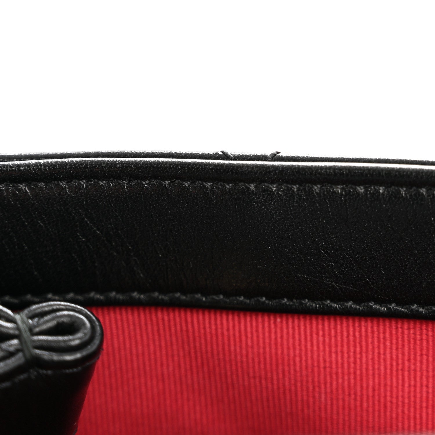 Chanel Glazed Calfskin Quilted Mini Pearl Side Flap Black