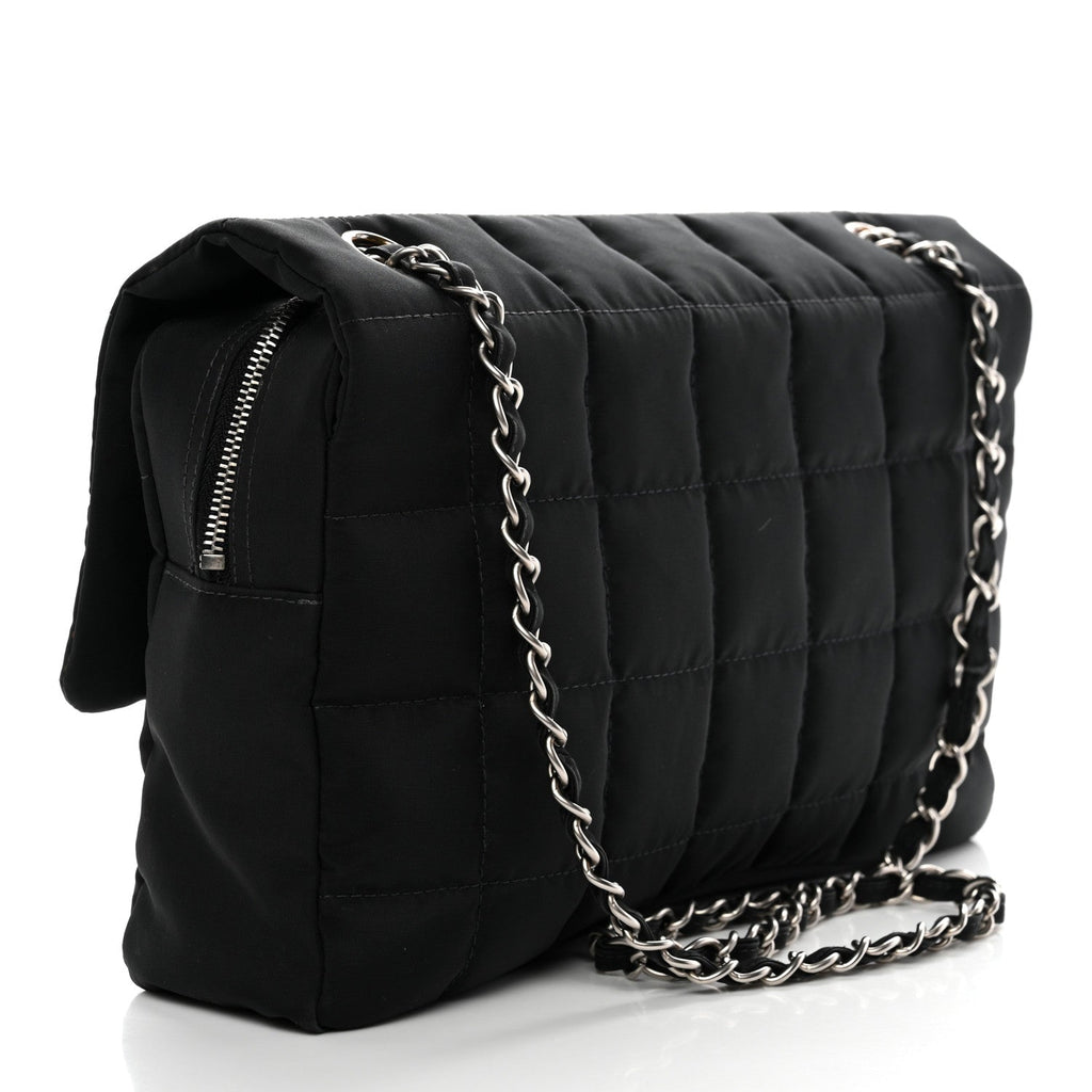 Chanel Nylon Square Quilted Flap Black