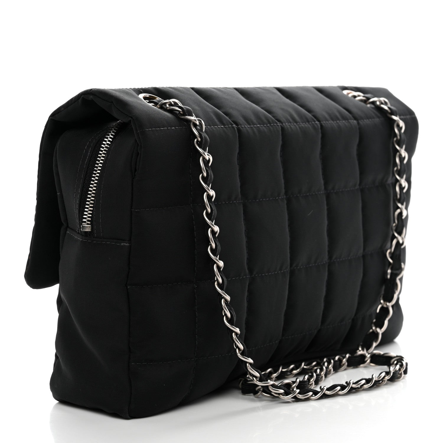 Chanel Nylon Square Quilted Flap Black