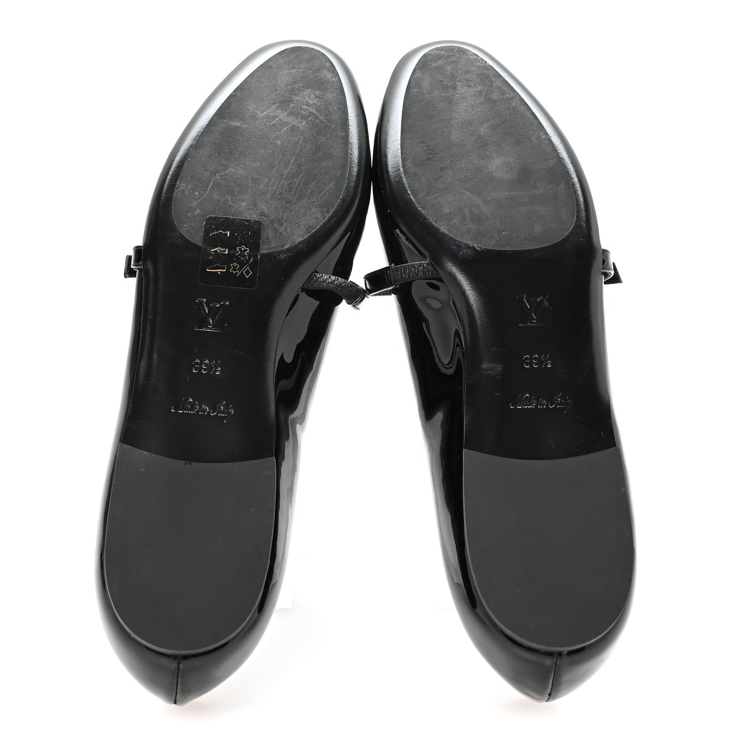 Louis Vuitton Patent Uniformes Ballet Flats 39.5 Black