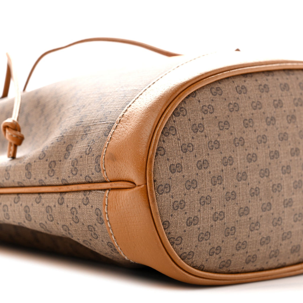Gucci X DISNEY Mini Vintage GG Supreme Monogram Bucket Bag Beige Vintage Sun Oil