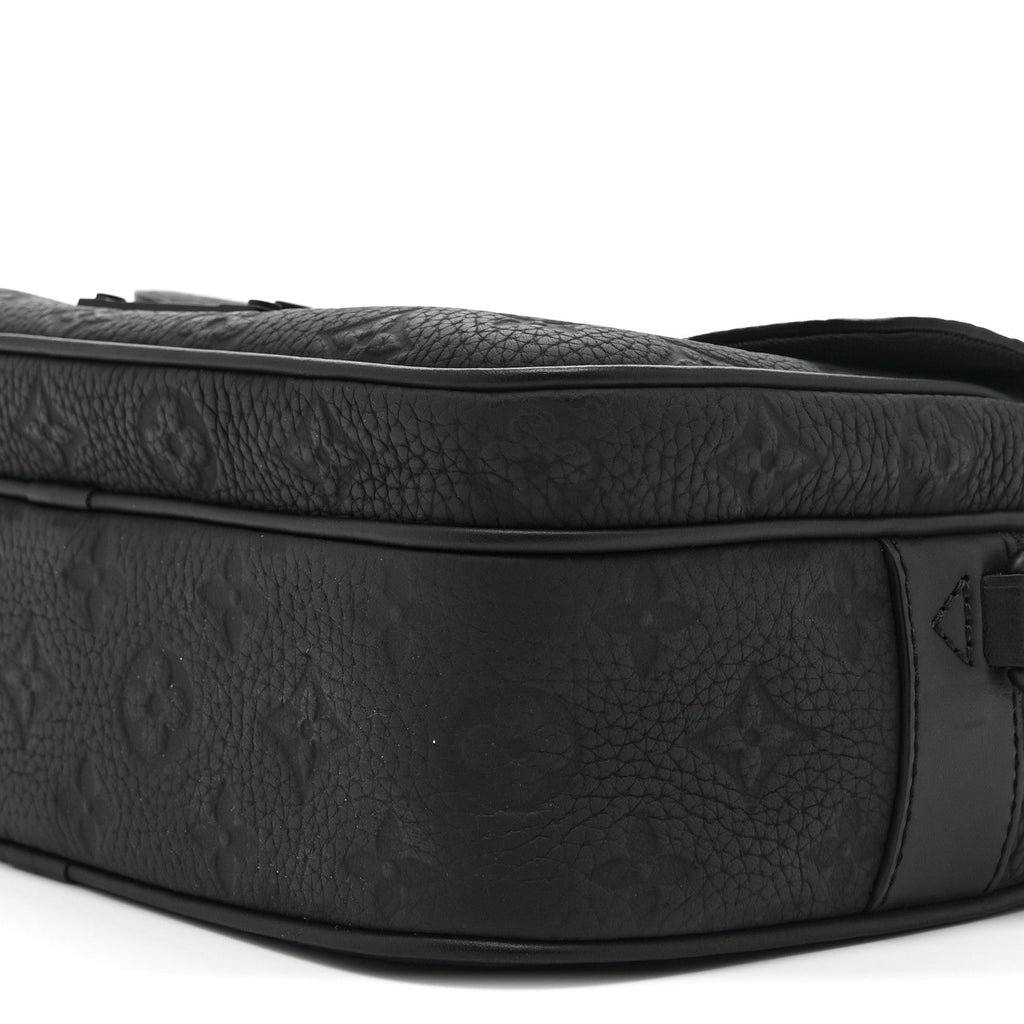 Louis Vuitton Taurillon Monogram S Lock Messenger Black