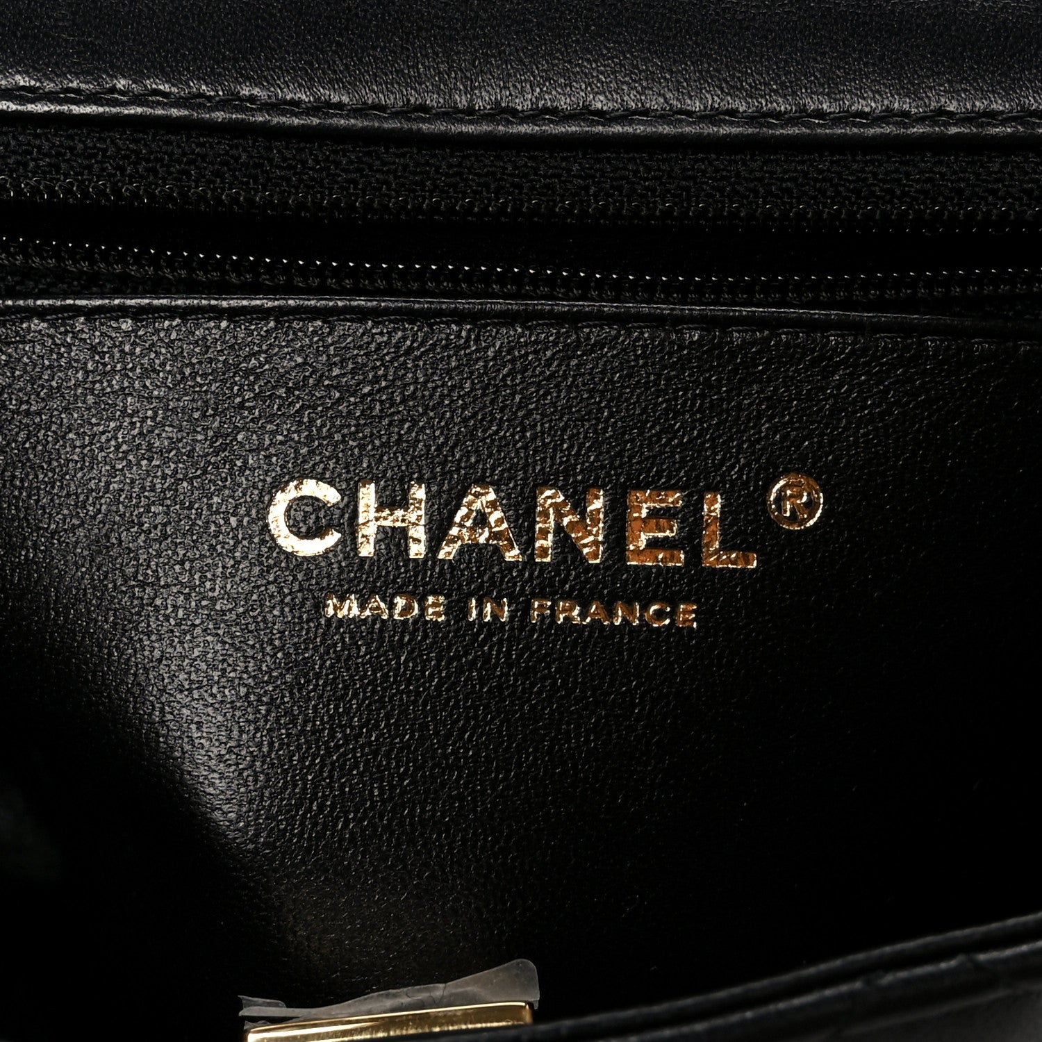 Chanel Lambskin Quilted Mini Square Flap Black