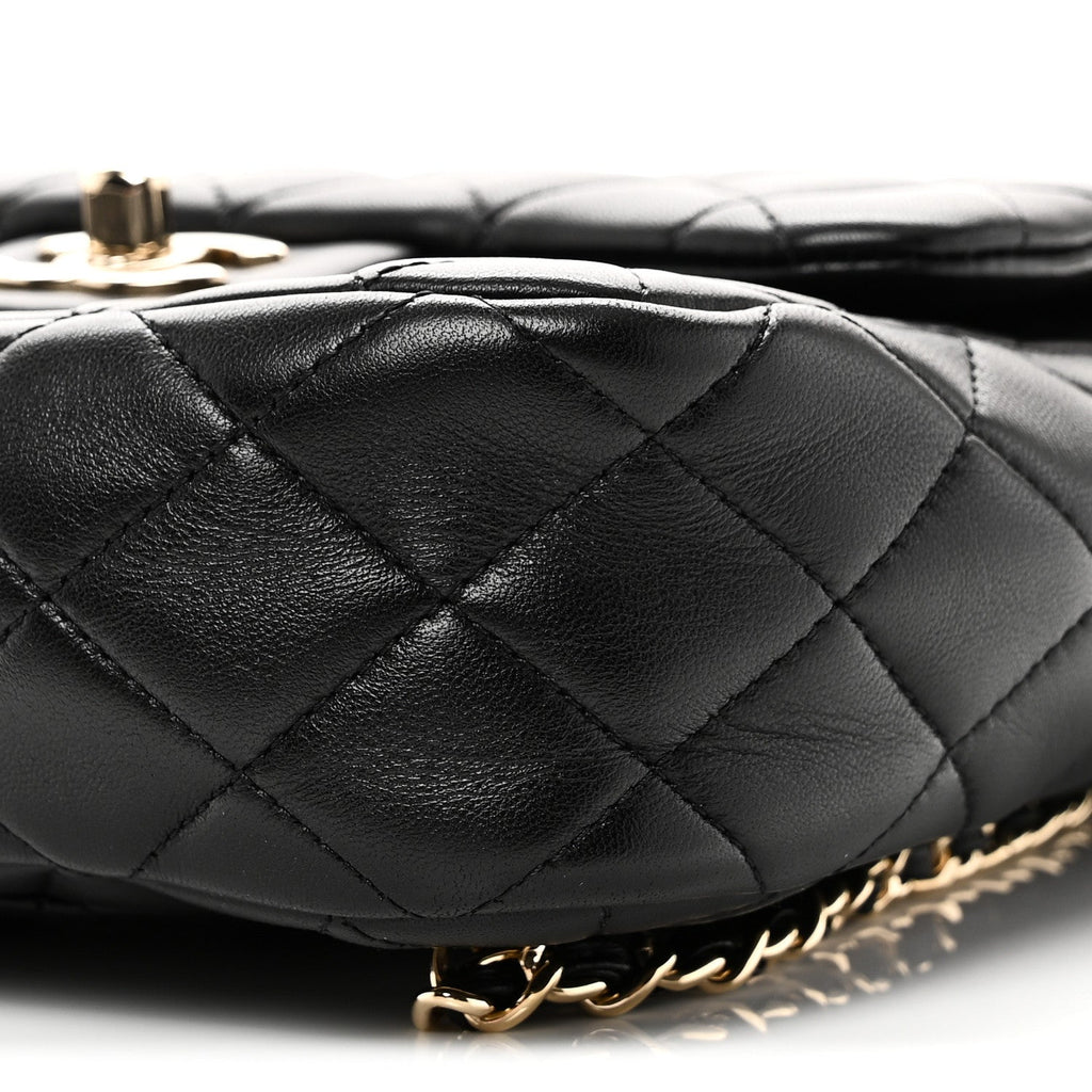 Chanel Lambskin Quilted Small In Seoul Backpack Black