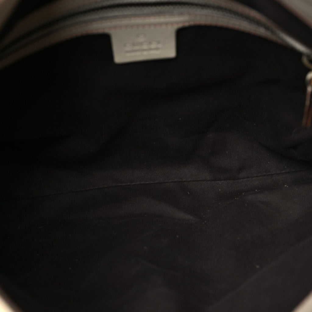 Gucci Calfskin Piston Lock Jackie O Hobo White
