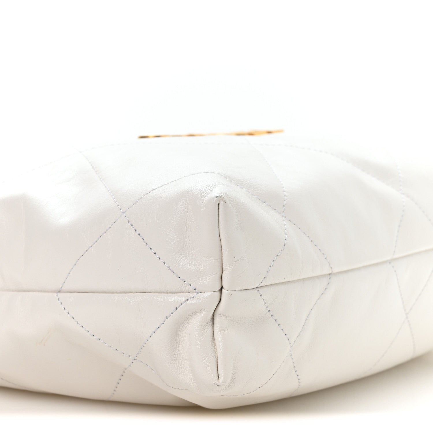 Chanel Shiny Calfskin Quilted Small Chanel 22 White