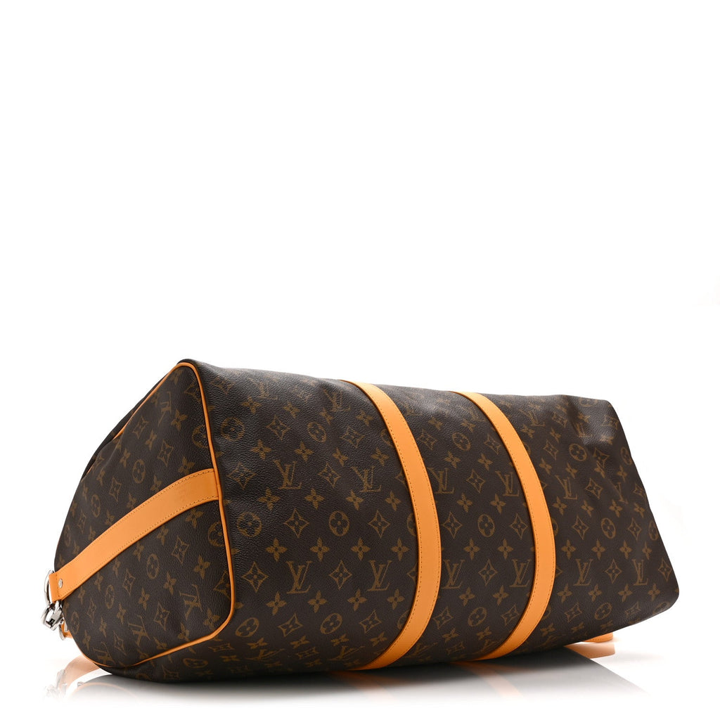 Louis Vuitton Monogram Macassar Keepall Bandouliere 50 Safran Yellow