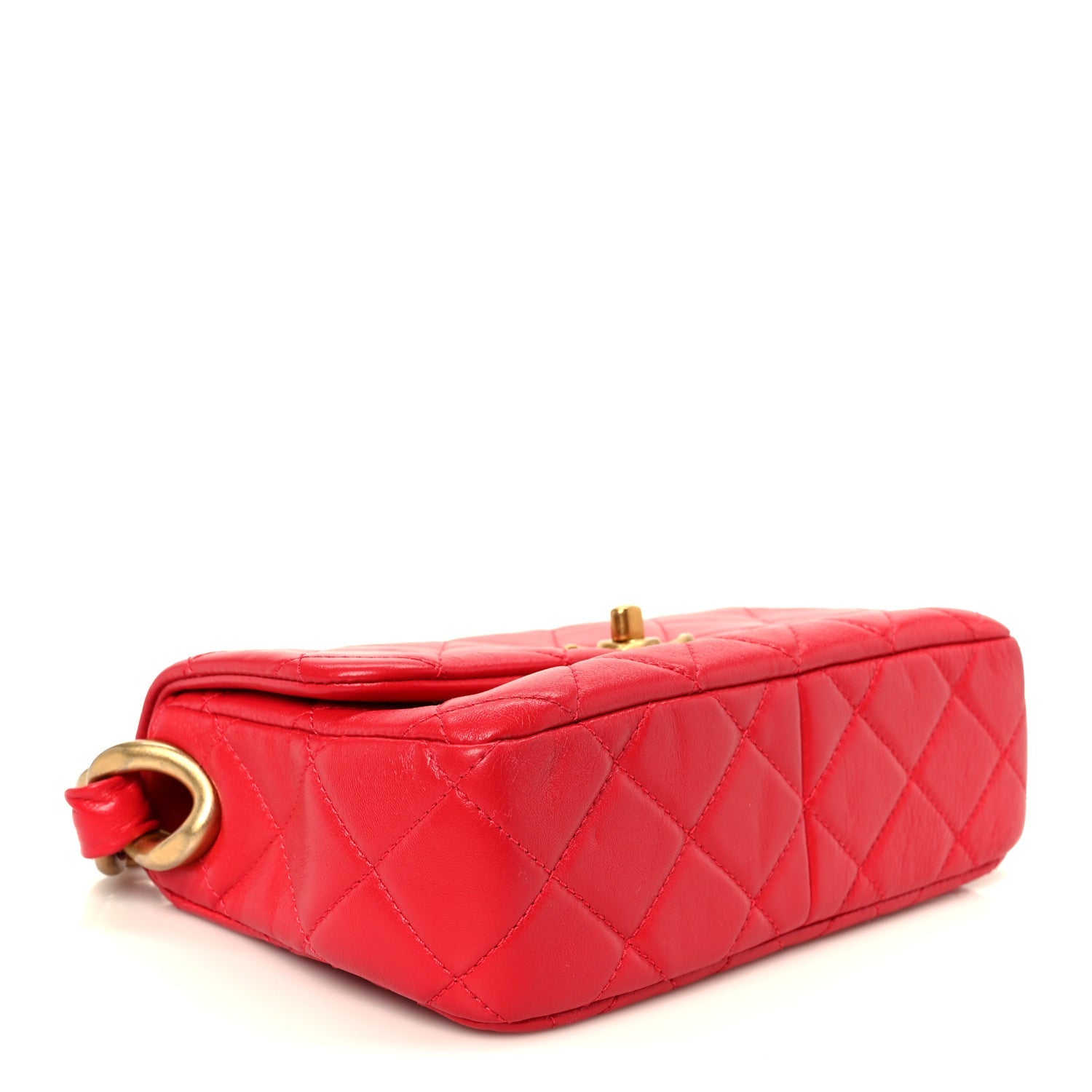 Chanel Lambskin Quilted Small Flap Red