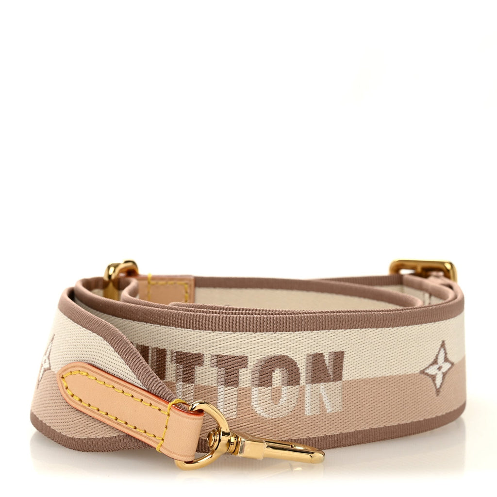 Louis Vuitton Jacquard Speedy Bandouliere 20 Shoulder Strap Beige