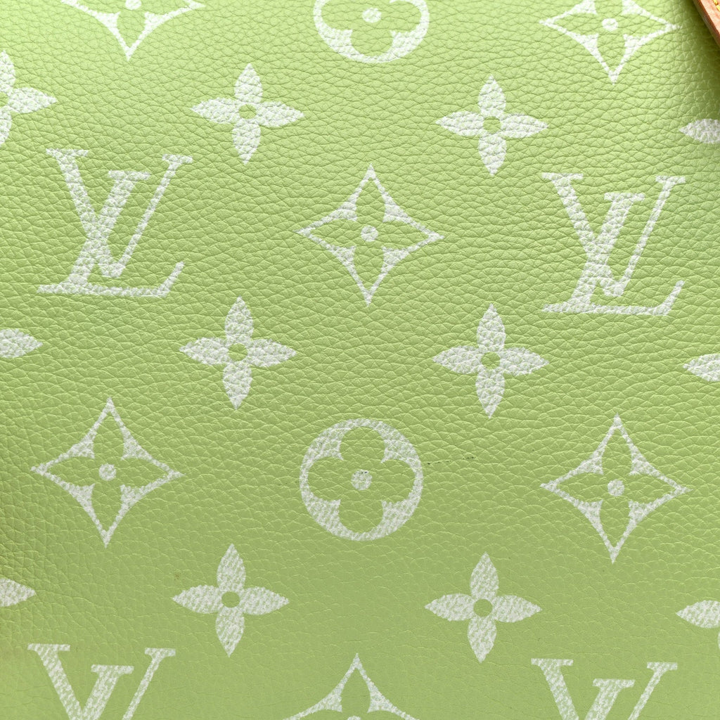 Louis Vuitton Calfskin Monogram Speedy P9 Bandouliere 40 Frozen Lime