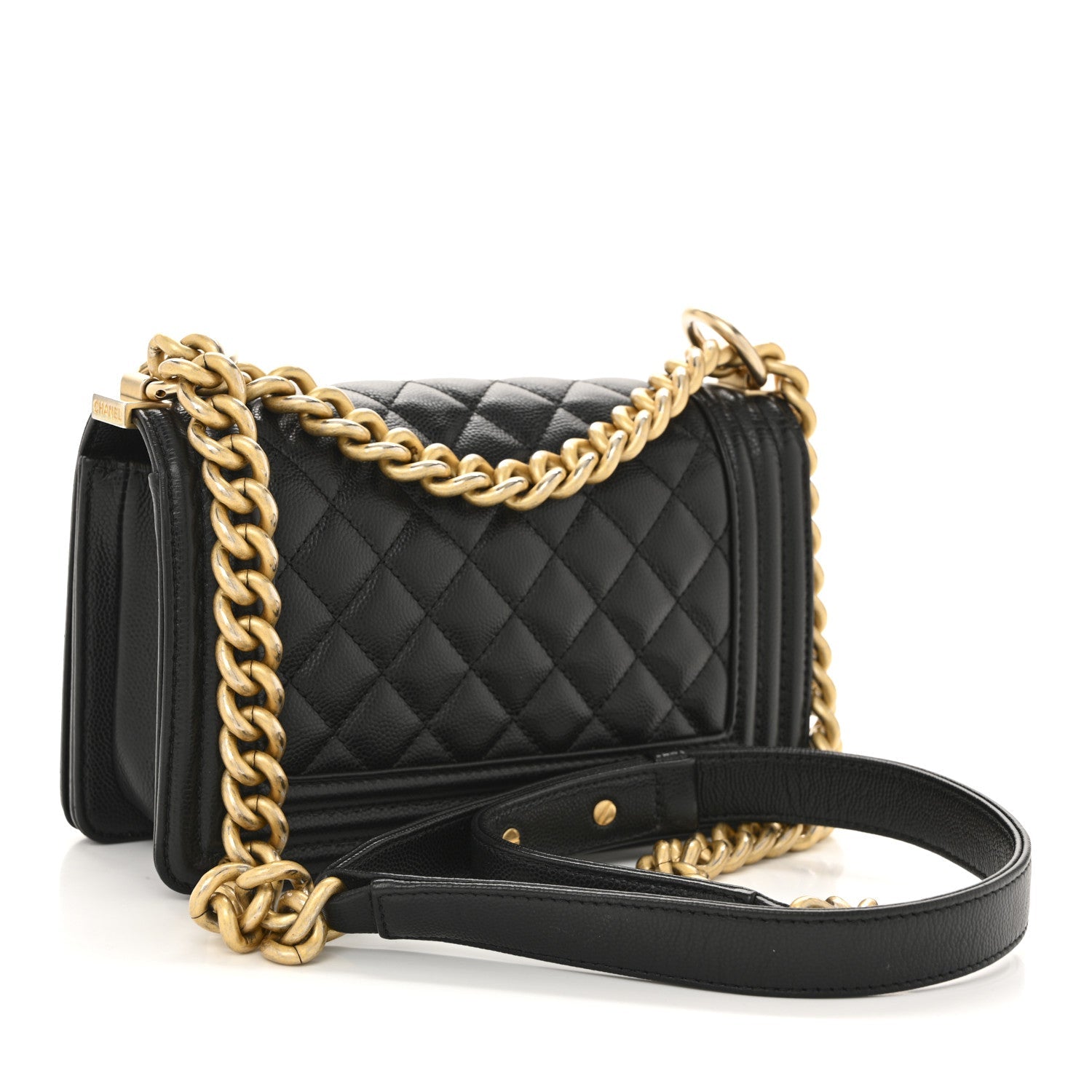 Chanel Caviar Quilted Small Boy Flap Black