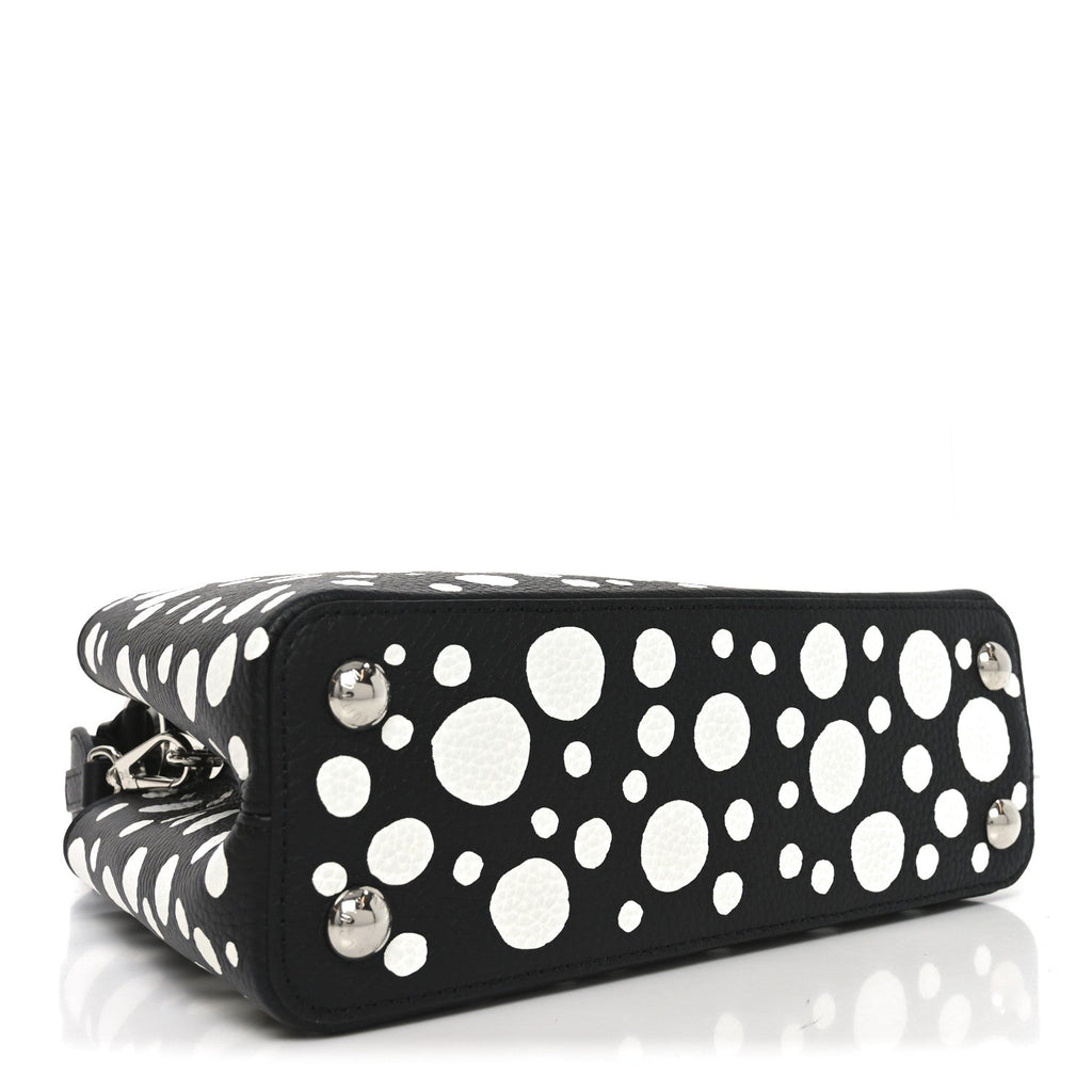 Louis Vuitton LV X YK Taurillon Capucines BB Black White