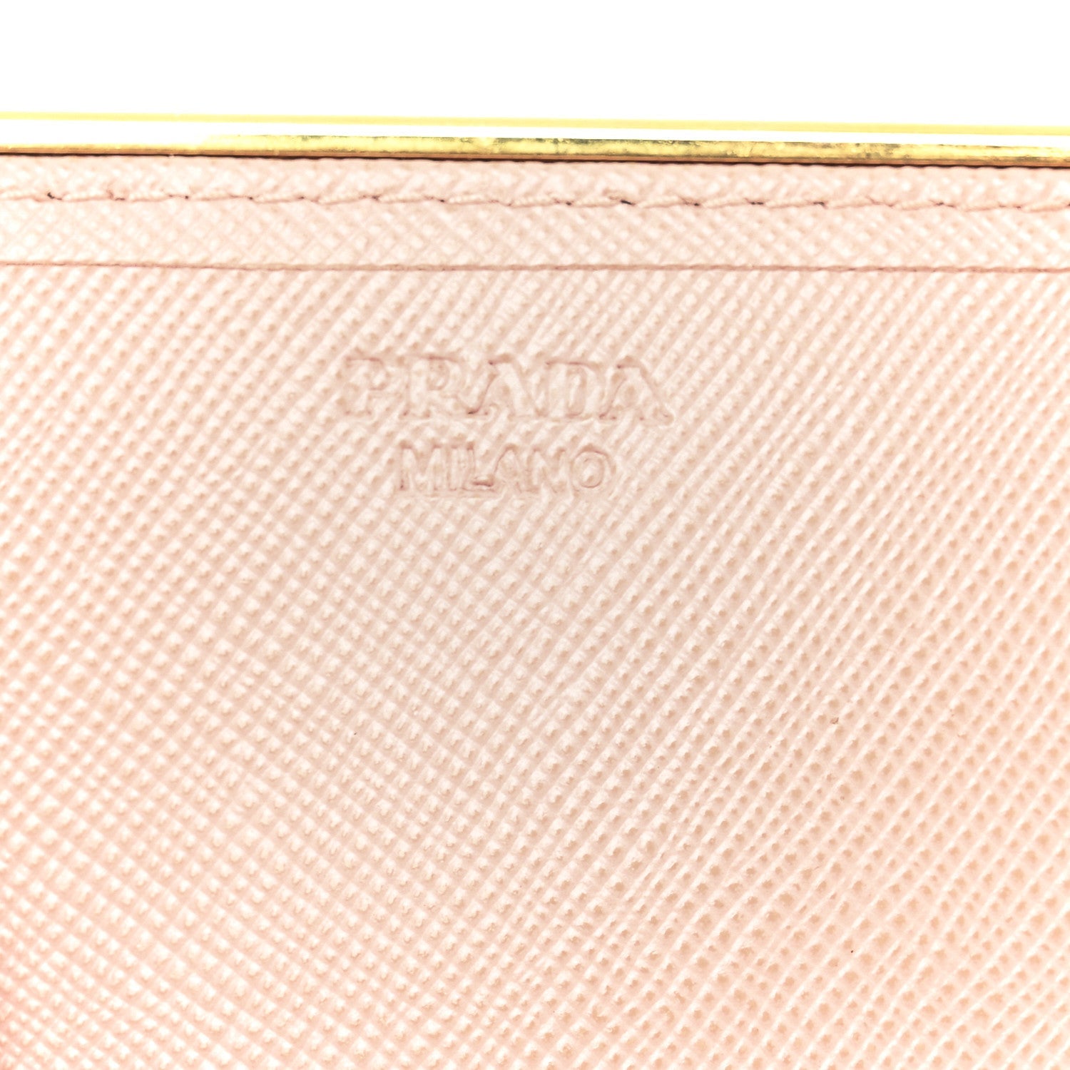 Prada Saffiano Metal Bar Continental Flap Wallet Orchidea
