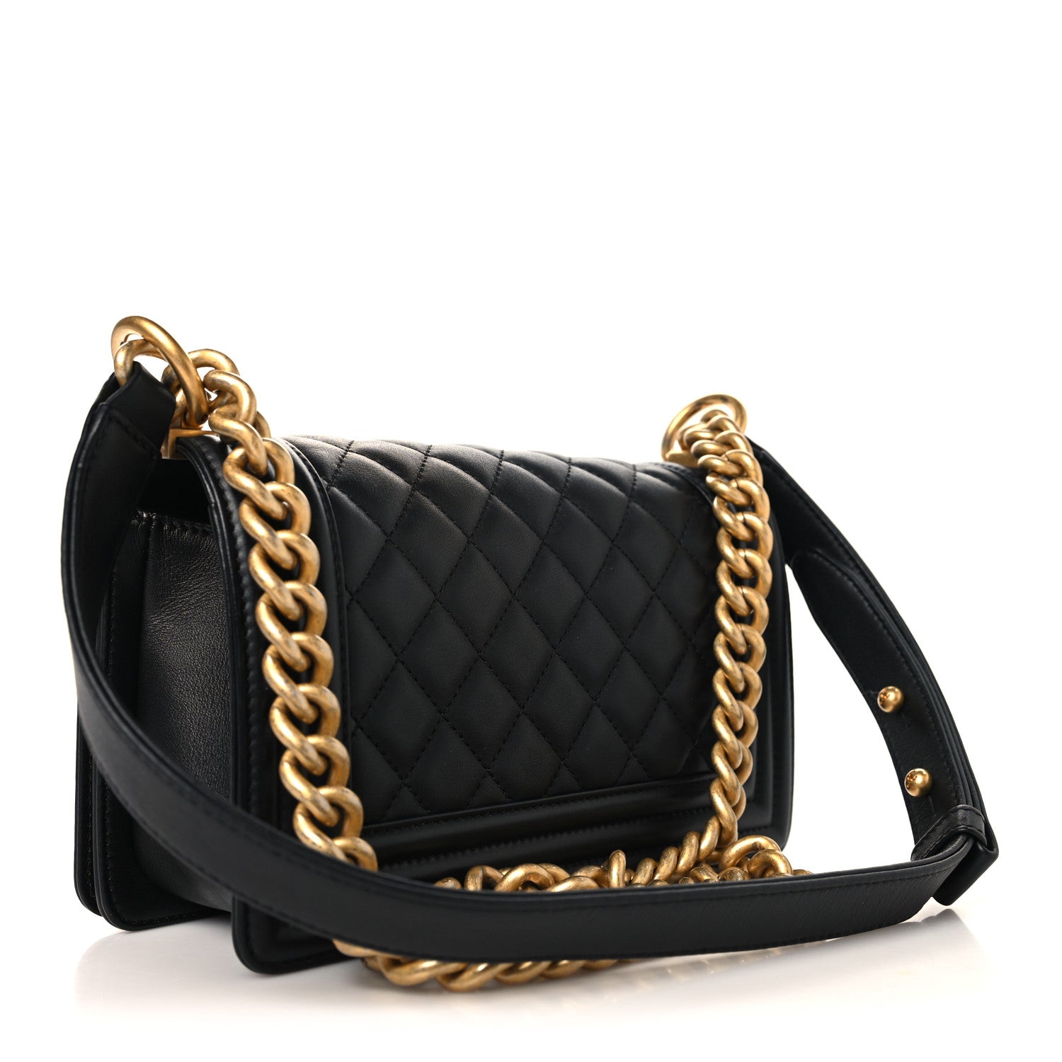 Chanel Calfskin Quilted Small Boy Flap Black