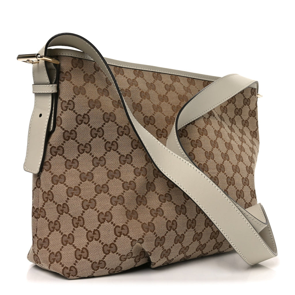 Gucci Monogram Messenger Bag Off White