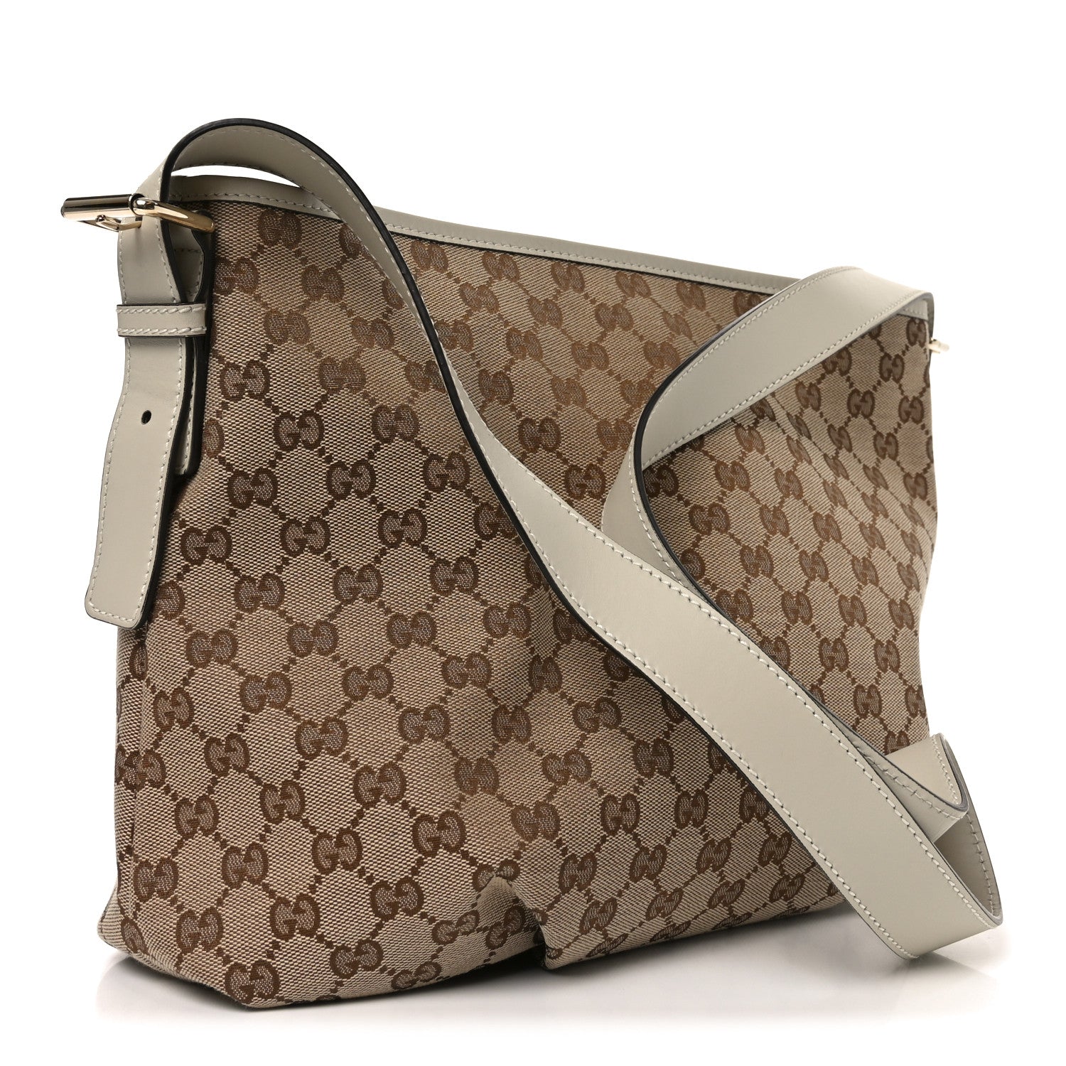 Gucci Monogram Messenger Bag Off White
