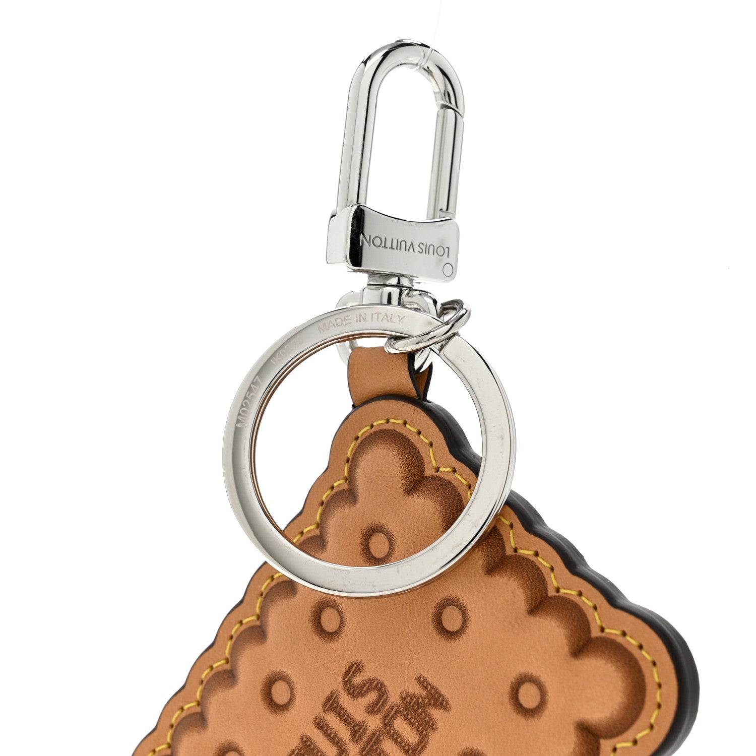 Louis Vuitton Monogram Biscuit Key Holder Bag Charm