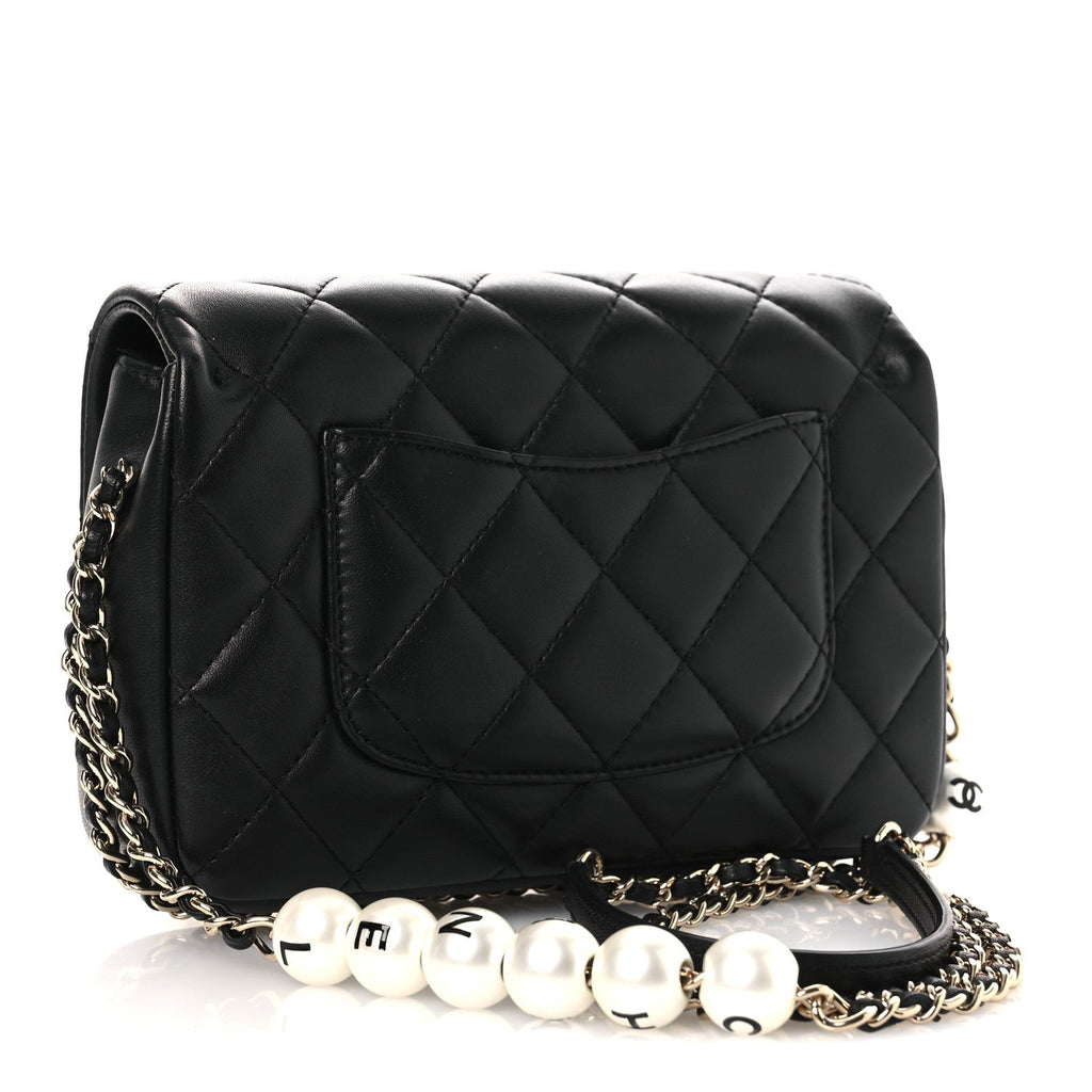 Chanel Lambskin Quilted Small My Precious Flap Black