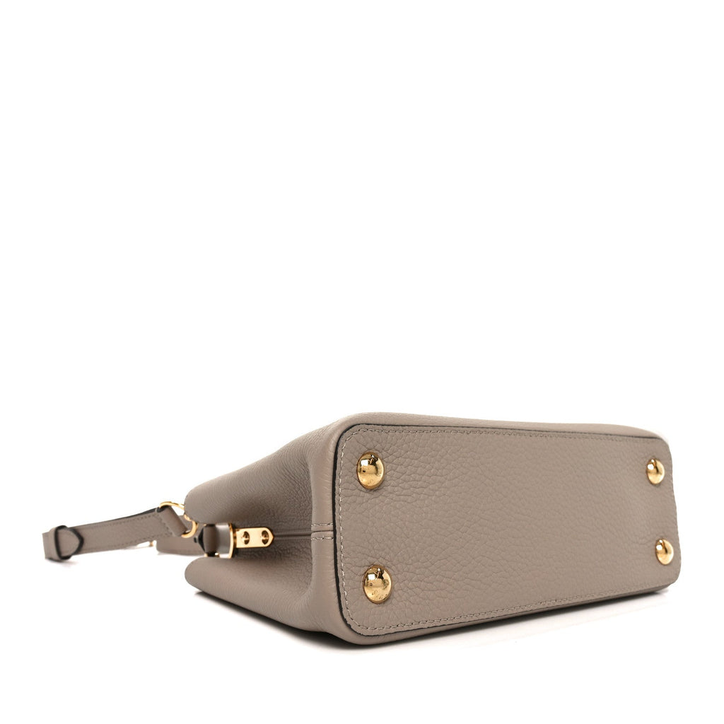 Louis Vuitton Taurillon Capucines BB Galet