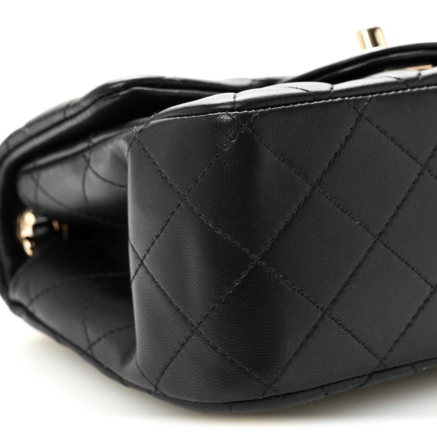 Chanel Lambskin Quilted Mini Square Flap Black