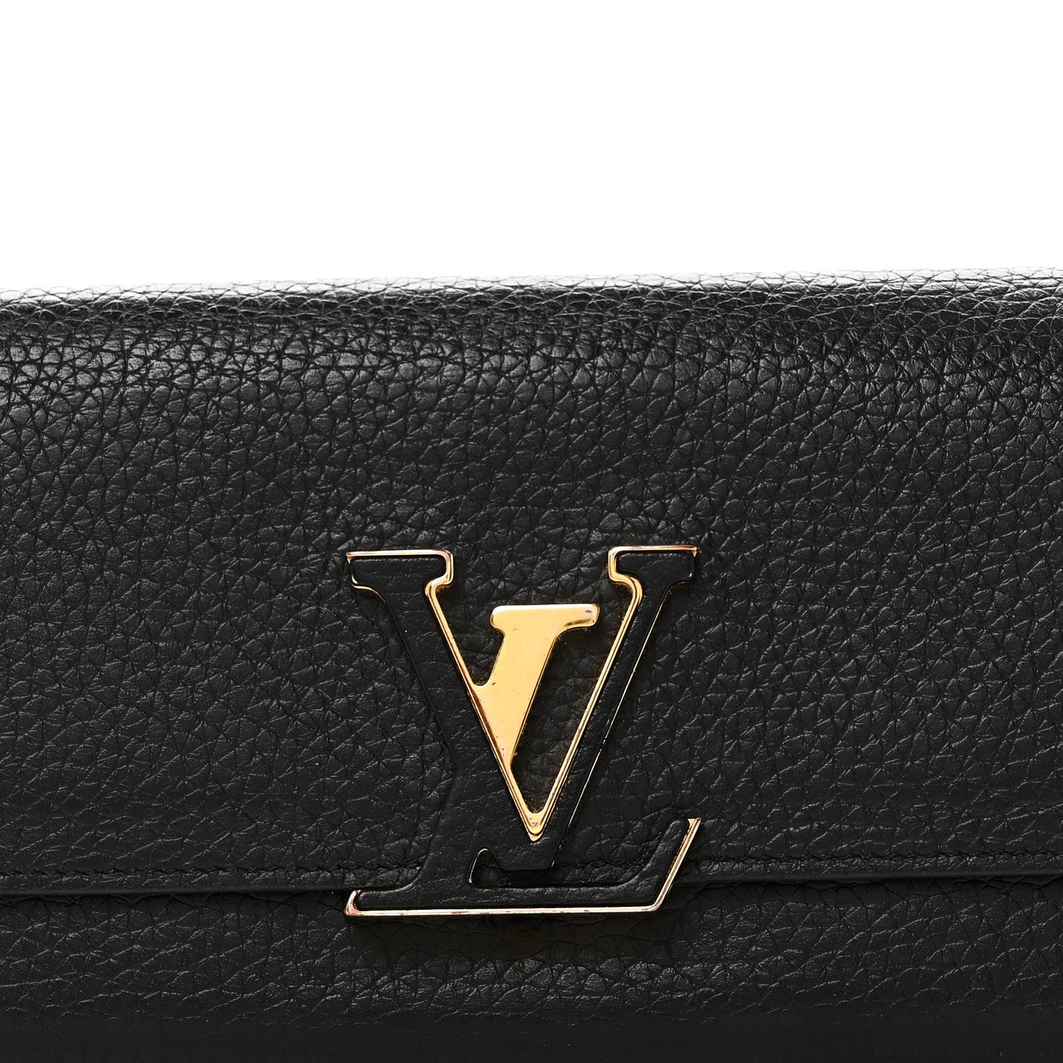 Louis Vuitton Taurillon Capucines Wallet Black