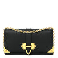 Prada Saffiano Cahier Mini Bag Black