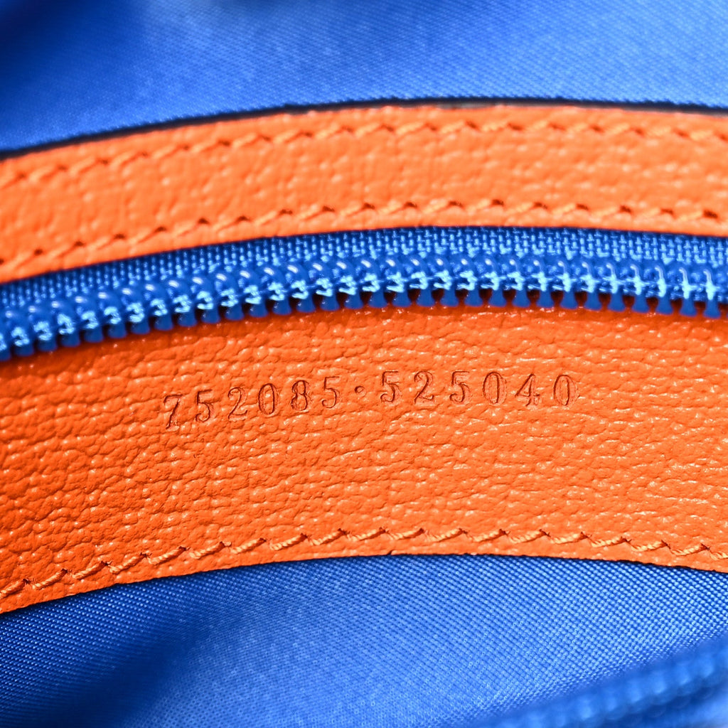 Gucci Jersey GG Monogram All Over Pan Sport Double Buckle Backpack  Blue Multicolor