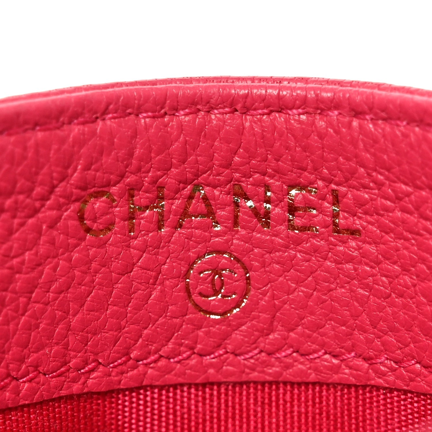 Goatskin Timeless CC Card Holder Fuchsia