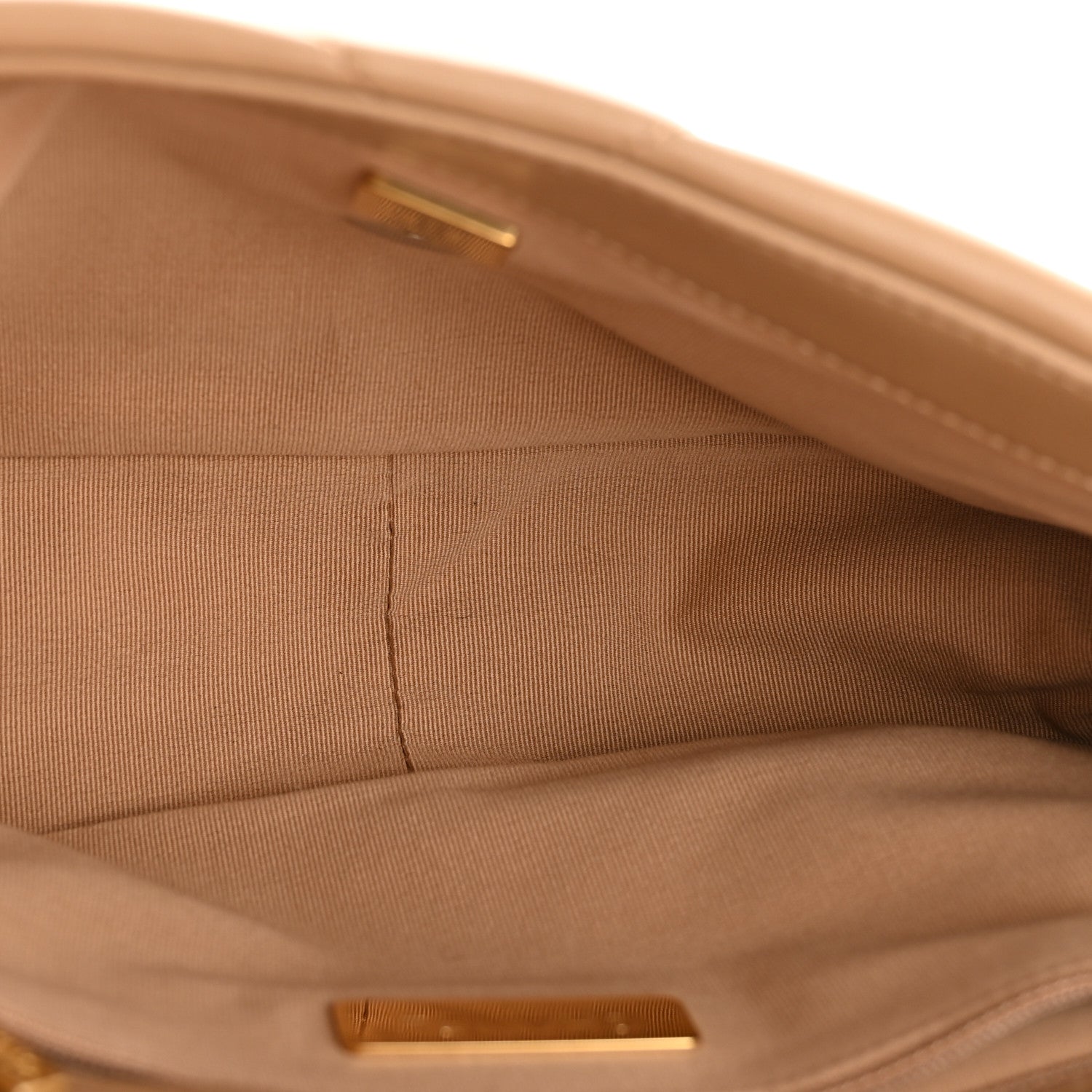 Chanel Lambskin Quilted Medium Chanel 19 Flap Beige