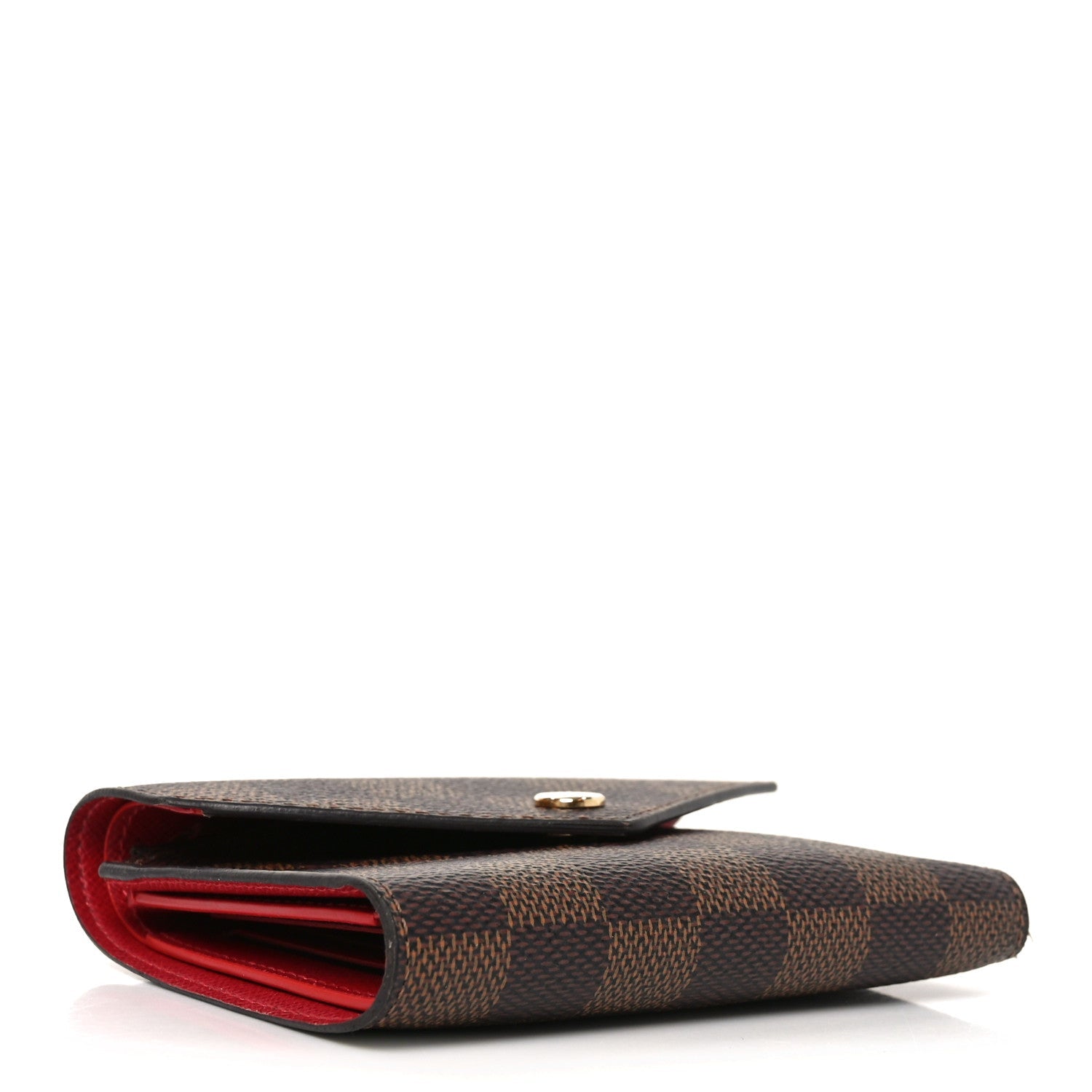 Louis Vuitton Damier Ebene Victorine Wallet Rouge