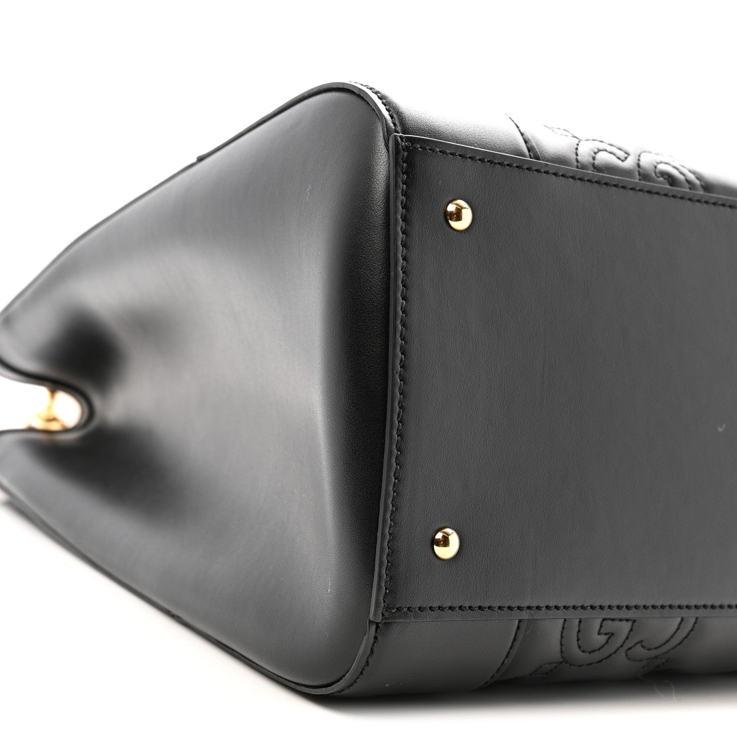 Gucci Calfskin GG Matelasse Tote Bag Black