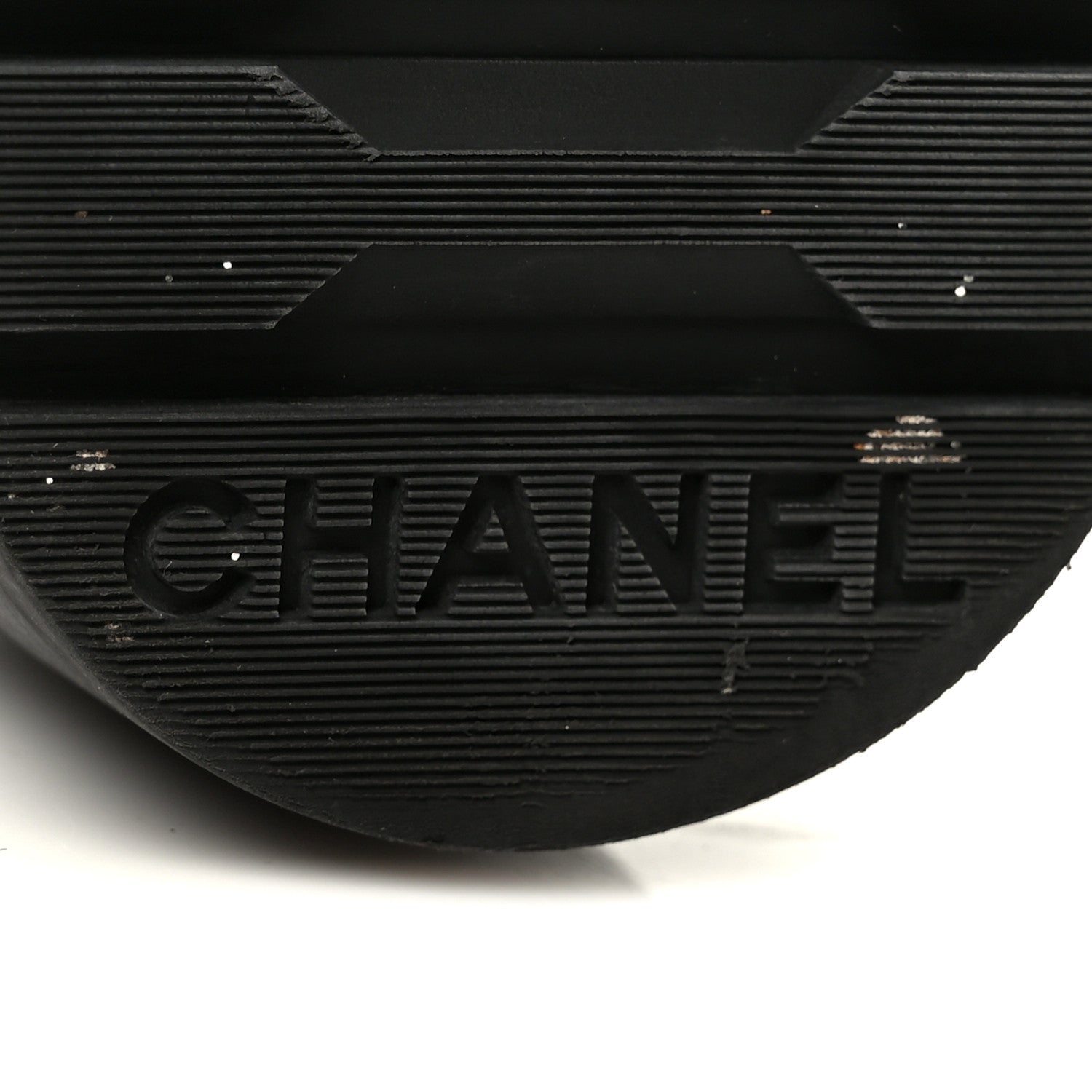 Chanel Shiny Goatskin Calfskin Quilted Lace Up Combat Boots 37.5 Black