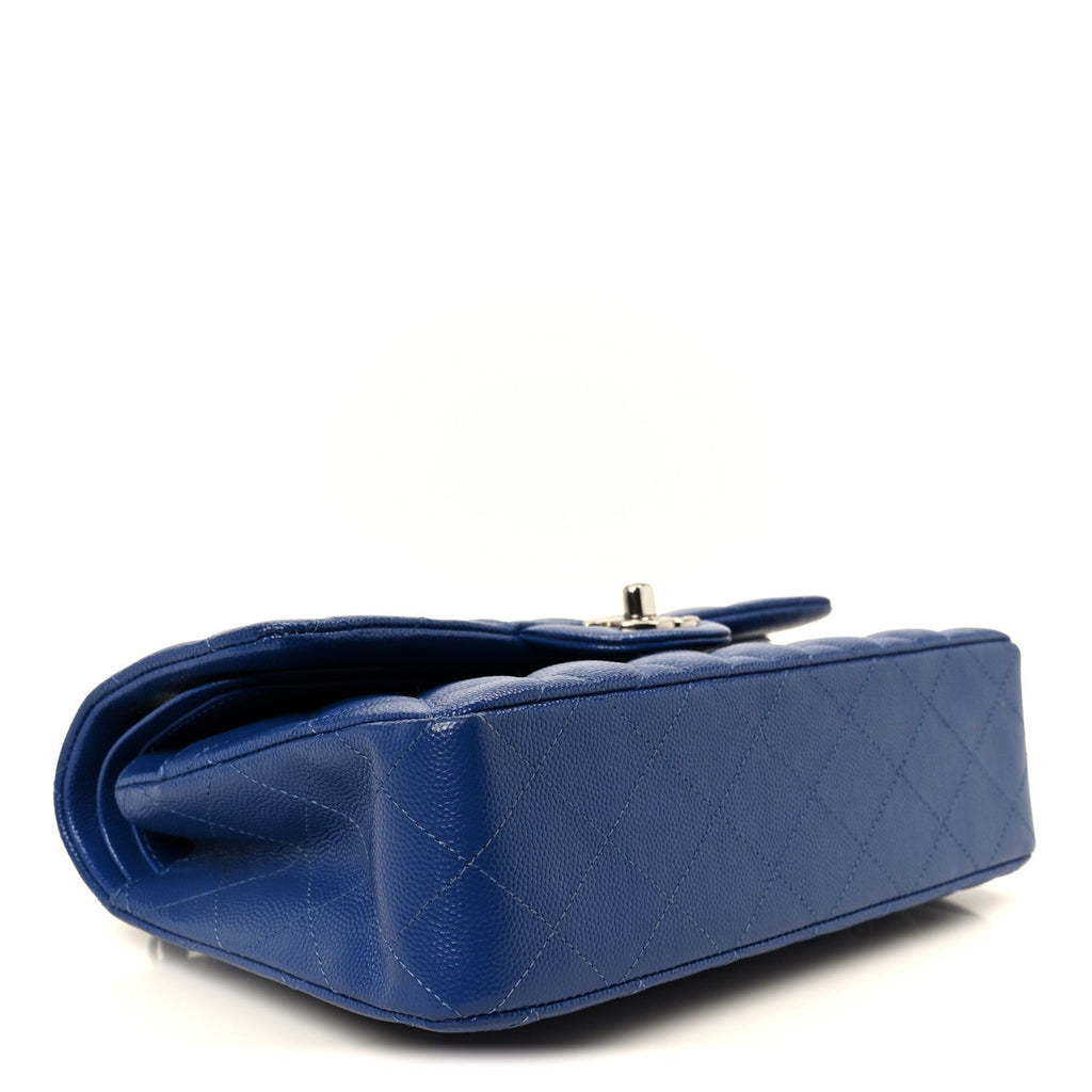 Chanel Caviar Quilted Small Double Flap Blue