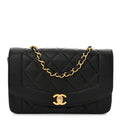 Chanel Lambskin Quilted Small Single Flap Black