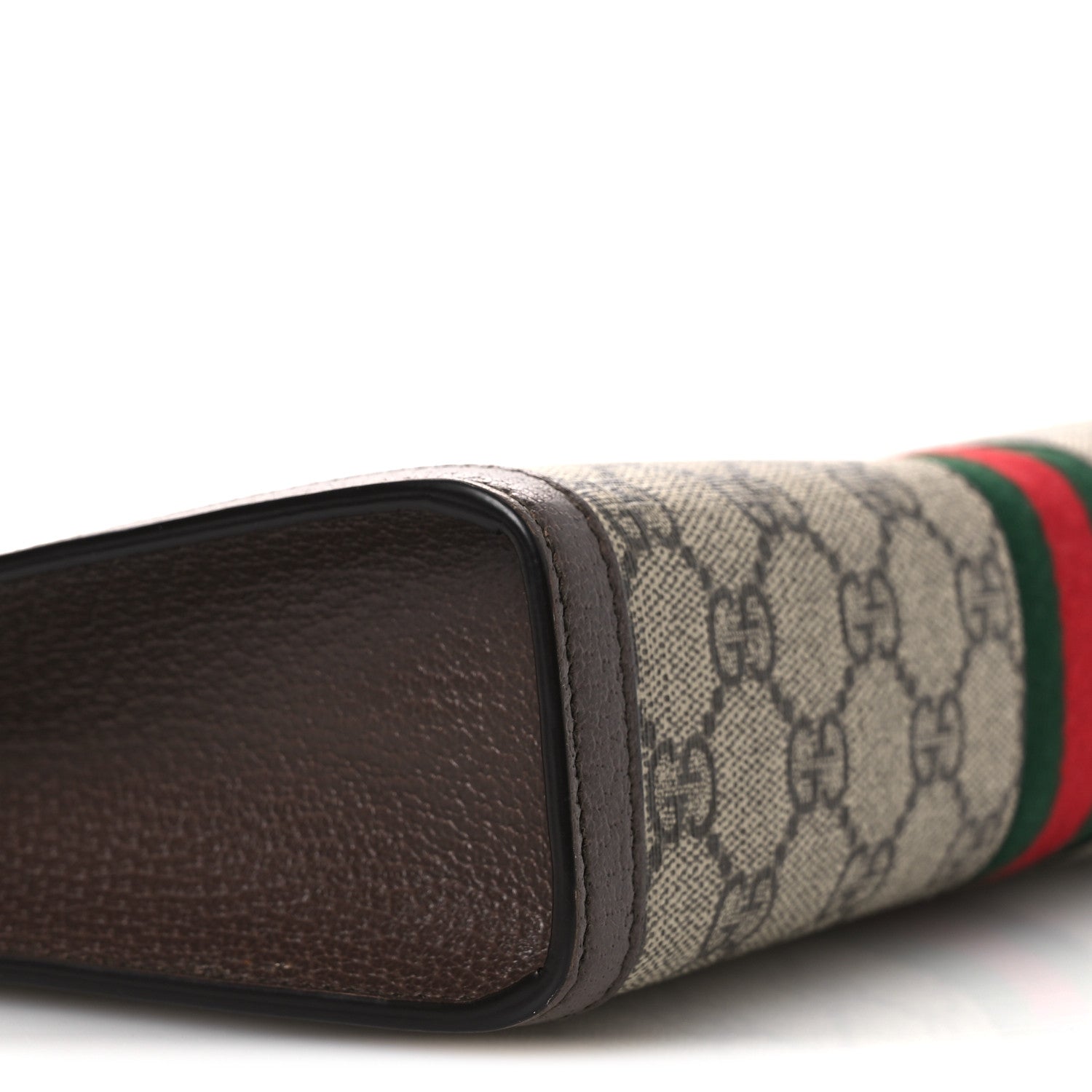 Gucci GG Supreme Monogram Web Ophidia Pouch Brown