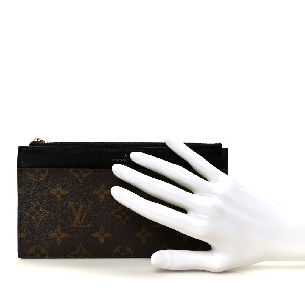 Louis Vuitton Monogram Slim Purse Black