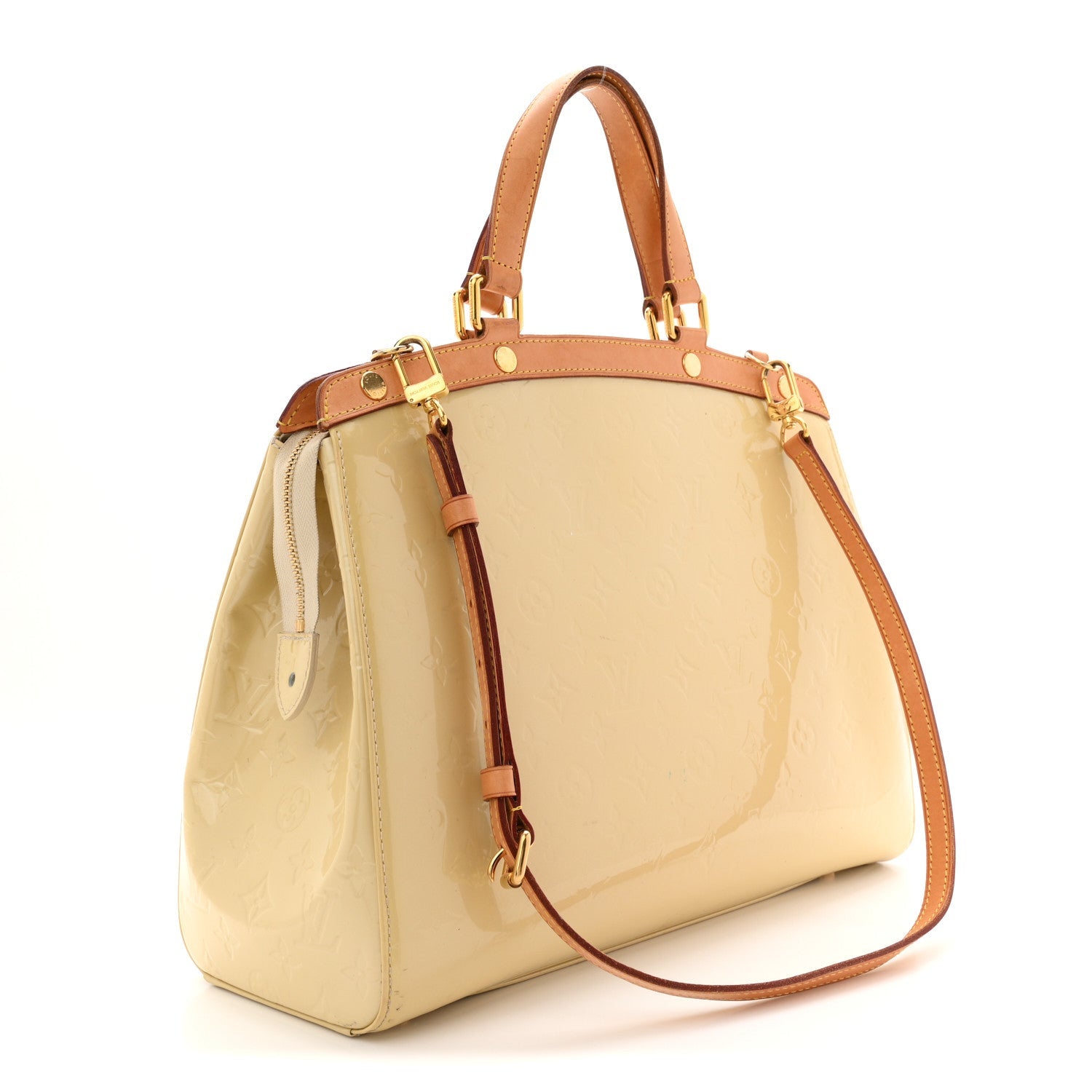 Louis Vuitton Vernis Brea MM Blanc Corail