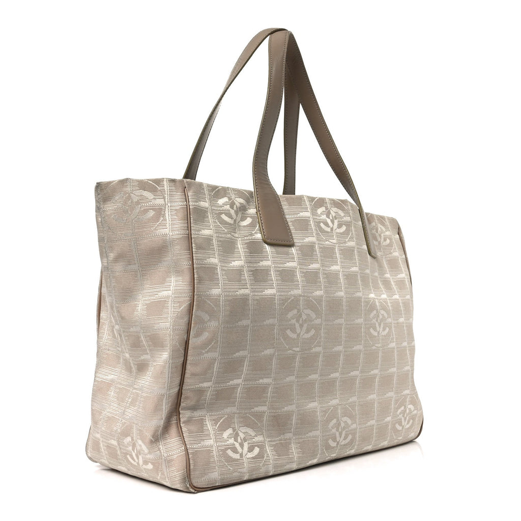 Chanel Nylon Medium Travel Tote Beige