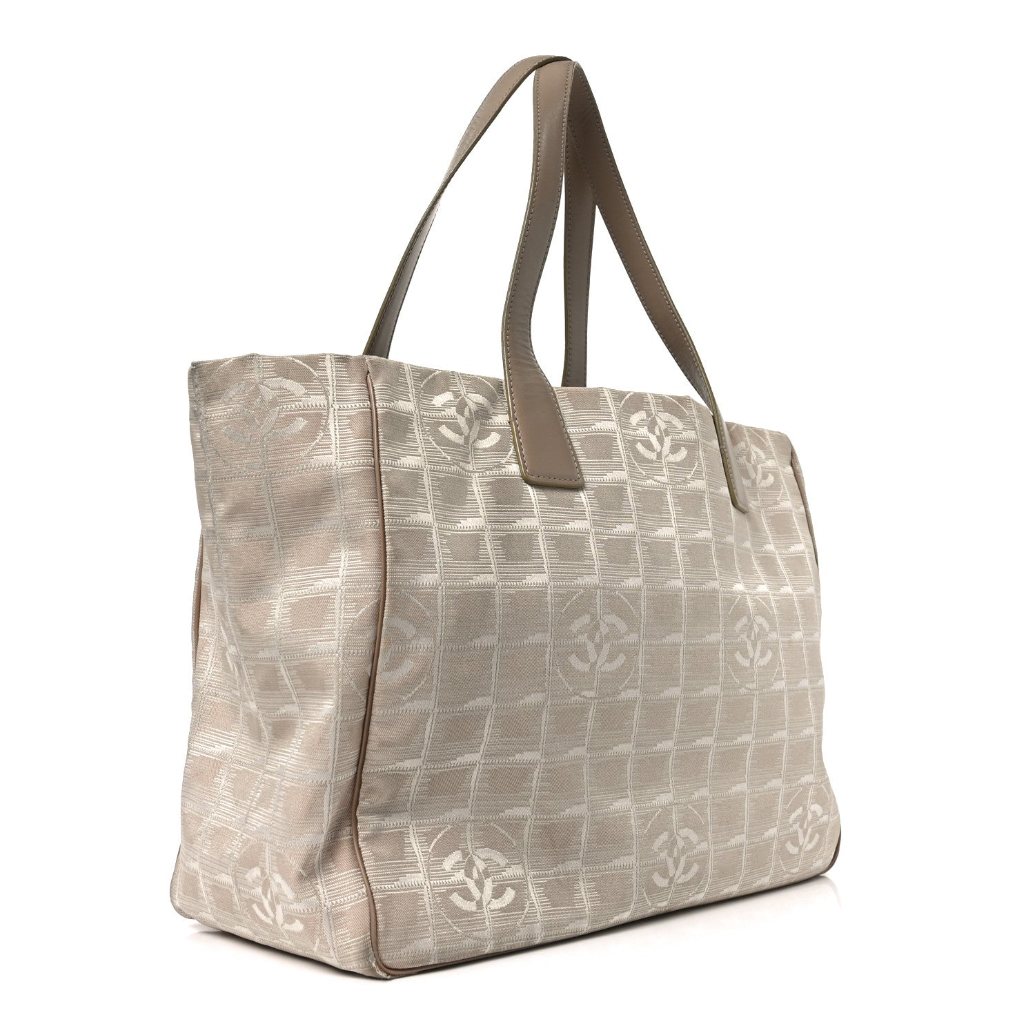 Chanel Nylon Medium Travel Tote Beige