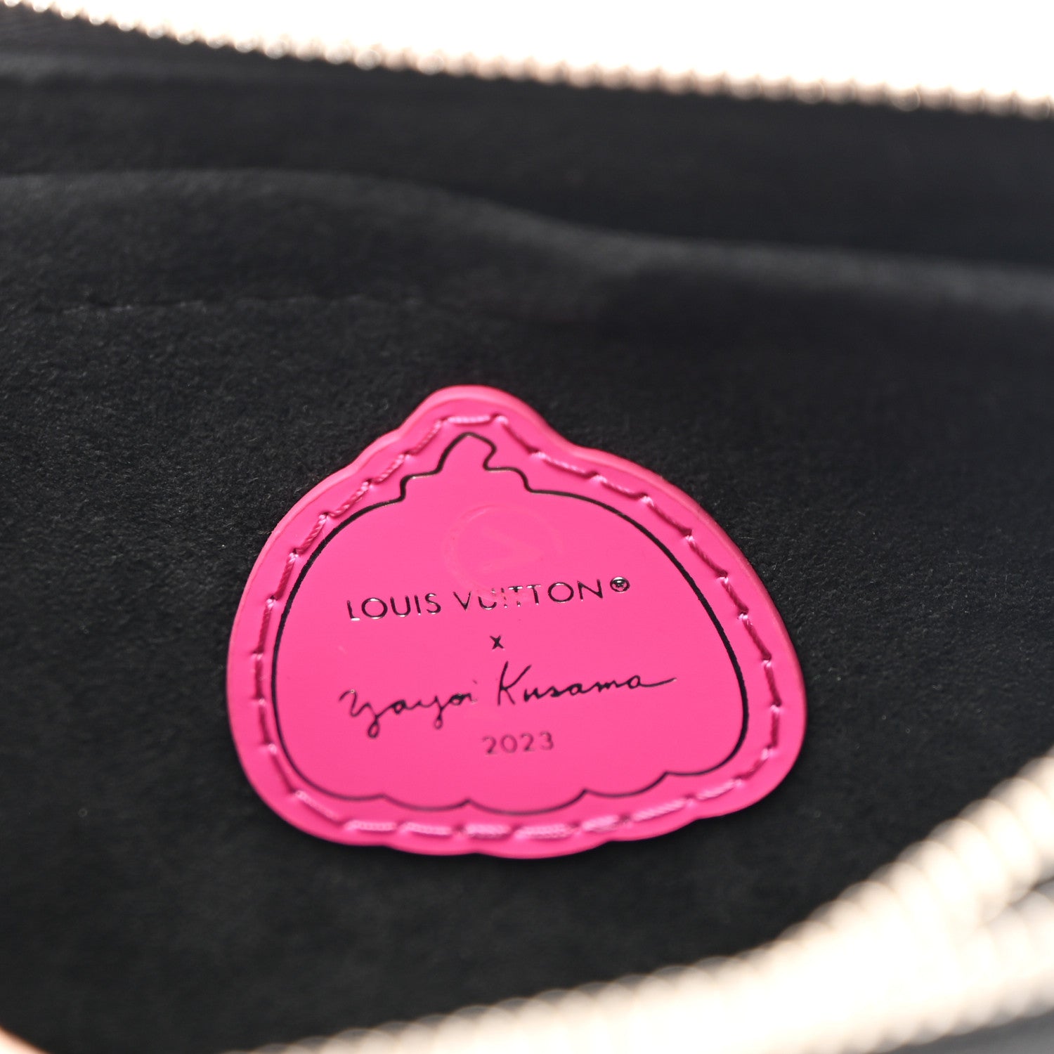 Louis Vuitton LV X YK Empreinte Multi Pochette Accessories Black Fuchsia