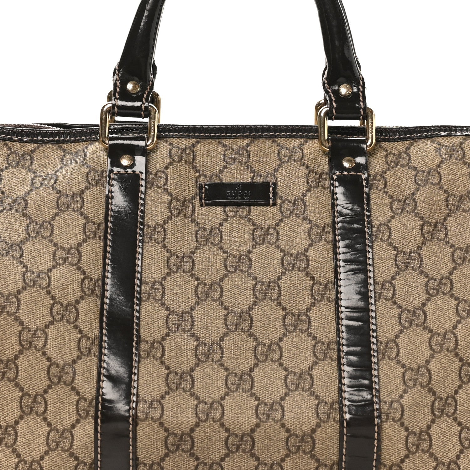 Gucci GG Plus Monogram Medium Joy Boston Dark Brown