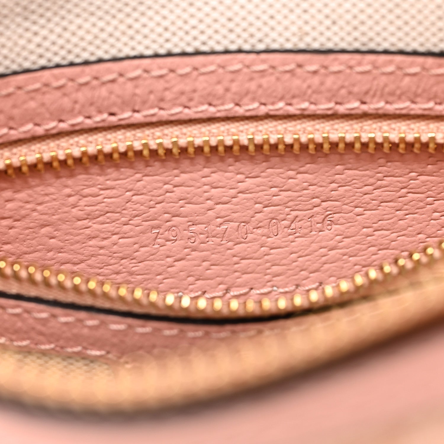 Gucci GG Supreme Monogram Textured Calfskin Web Super Mini Ophidia Shoulder Bag Pink