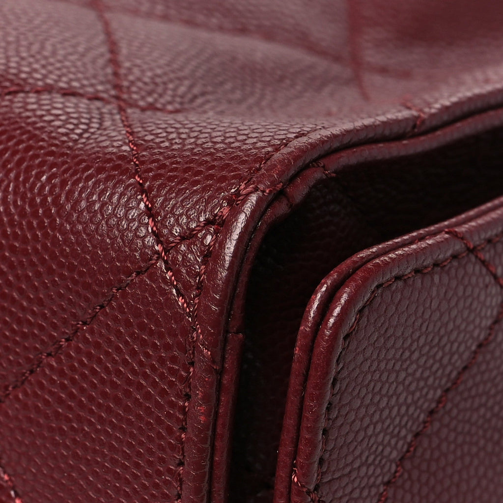 Chanel Caviar Quilted Medium Chanel 25 Handbag Burgundy