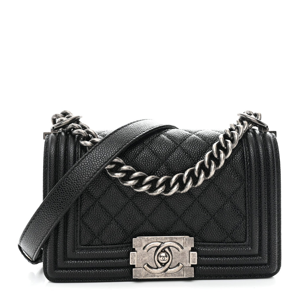 Chanel Caviar Quilted Small Boy Flap Black