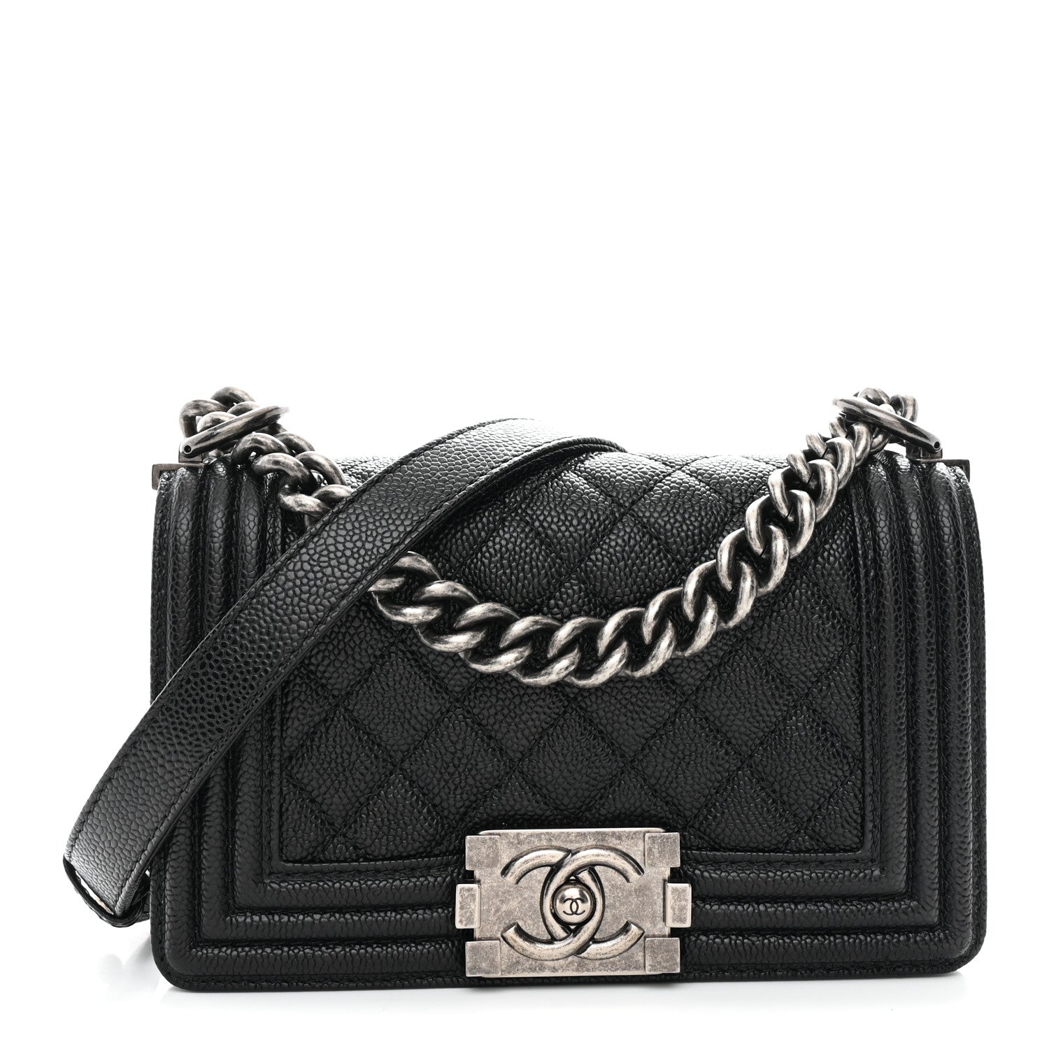 Chanel Caviar Quilted Small Boy Flap Black