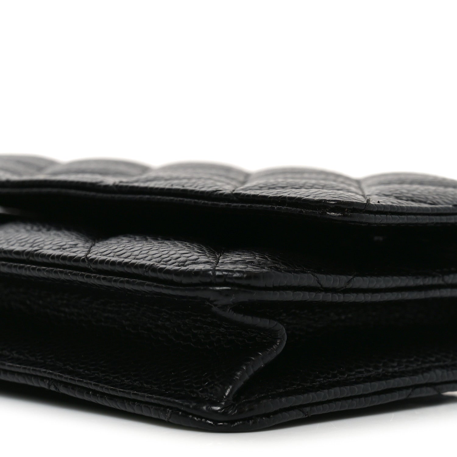 Chanel Caviar Quilted Wallet on Chain WOC Black