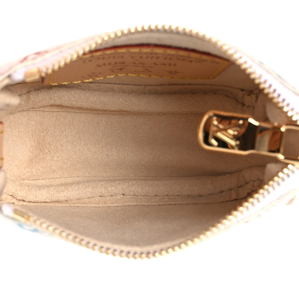 Louis Vuitton LV x TM Monogram Multicolor Micro Pochette White