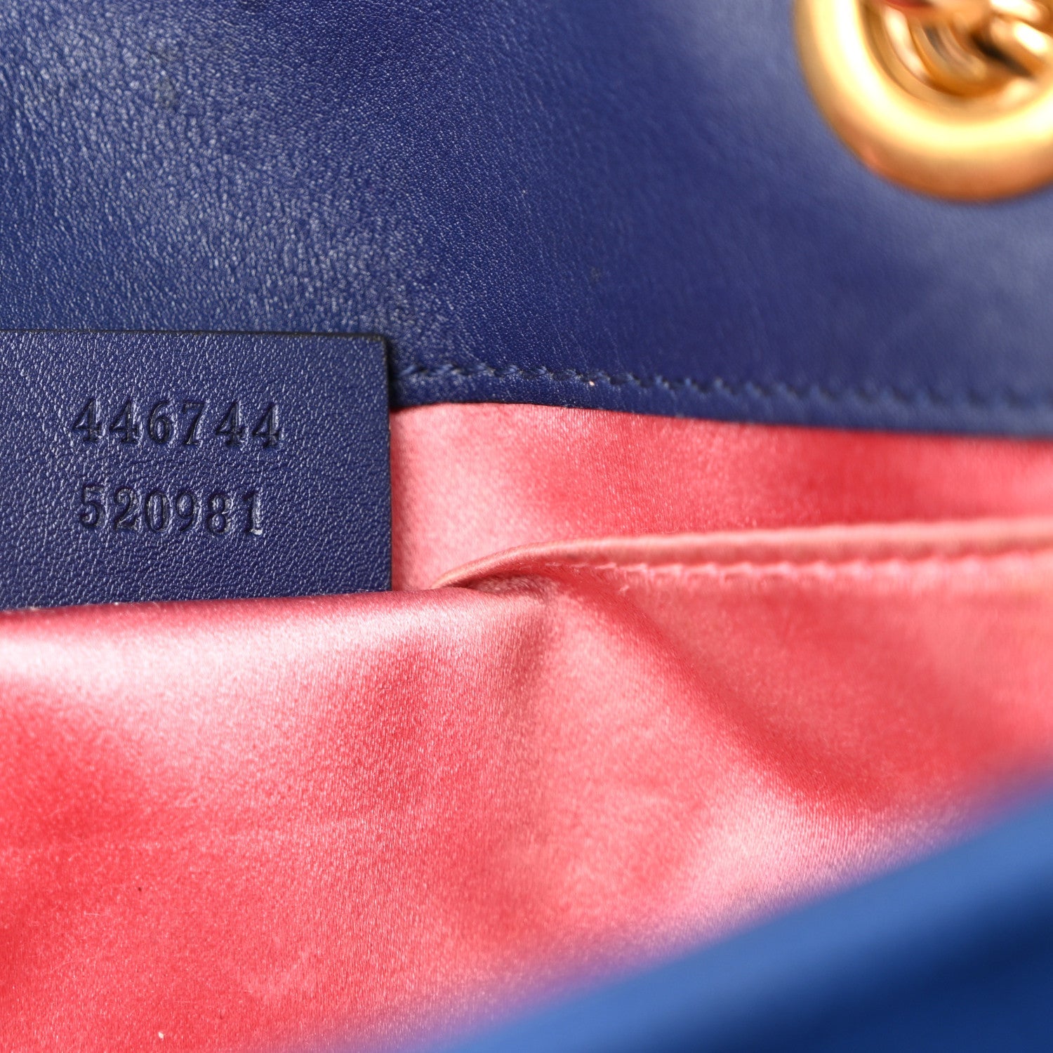 Gucci Velvet Matelasse Mini GG Marmont Shoulder Bag Cobalt Blue