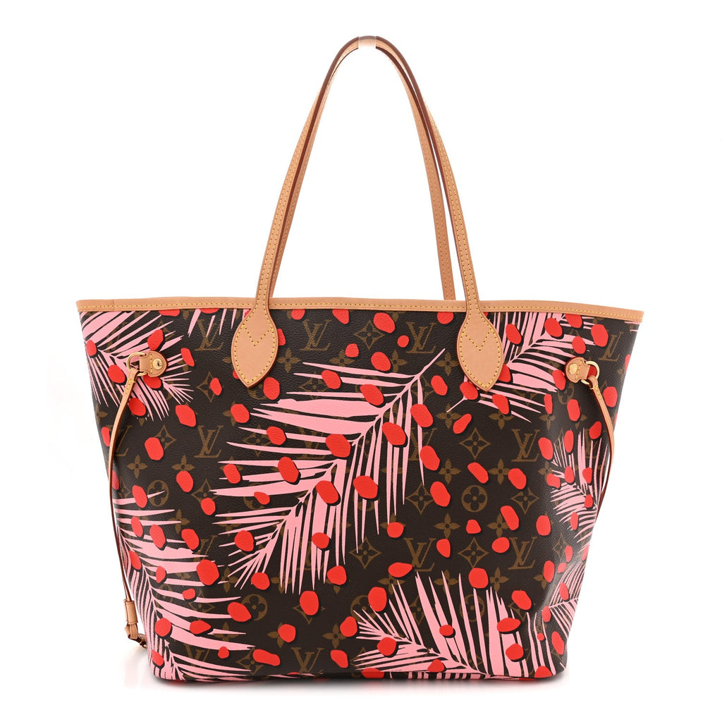 Louis Vuitton Monogram Jungle Dots Neo Neverfull MM Sugar Pink Poppy