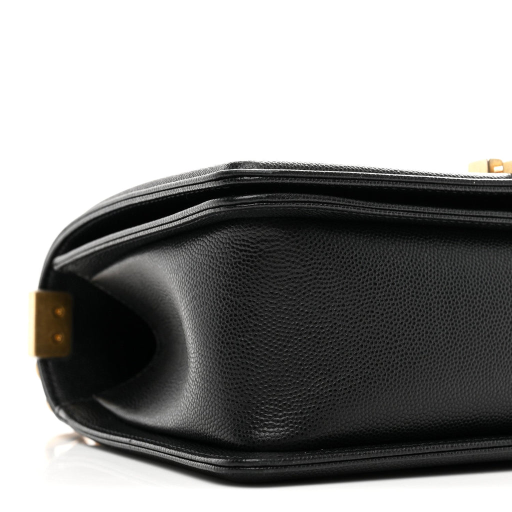 Chanel Caviar Quilted Medium Boy Flap Black